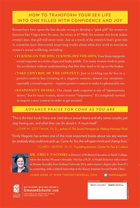 Download Come as You Are - The Surprising New Science that Will