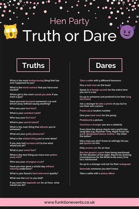 Truth or dare questions – Artofit
