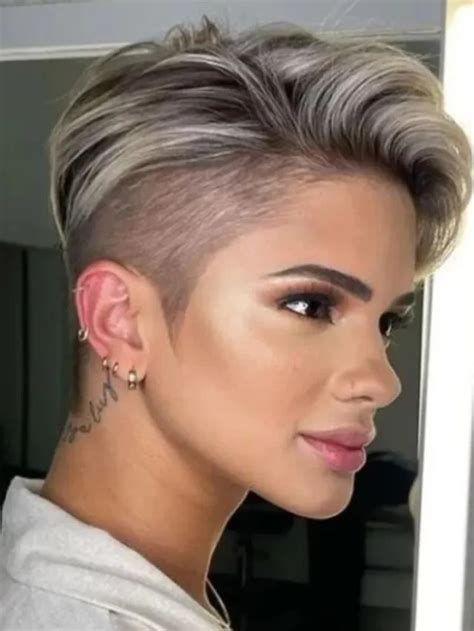 Cabelo Curto Raspado Do Lado Feminino - Cabelo Curto Feminino Quase Raspado: 7 inspirações que roubam a cena