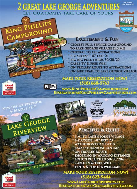 Lake George Escape Campground Map - Maping Resources