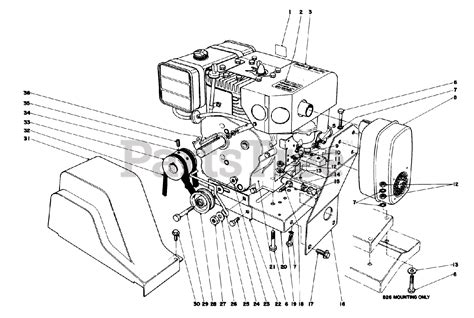 Toro 38150 (826) - Toro Snow Thrower (SN: 009000001 - 009999999) (1979 ...