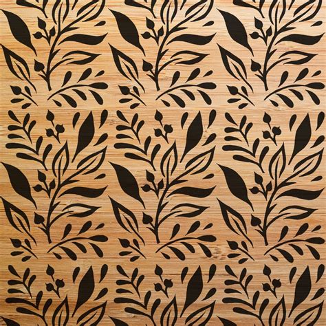 leaf stencil stencil leaves stencil design floral leaves etsy