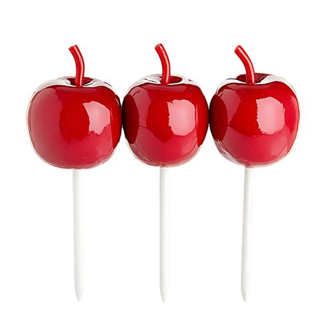 Three Red Lollipops Resembling Candy Apples 60838106 PNG
