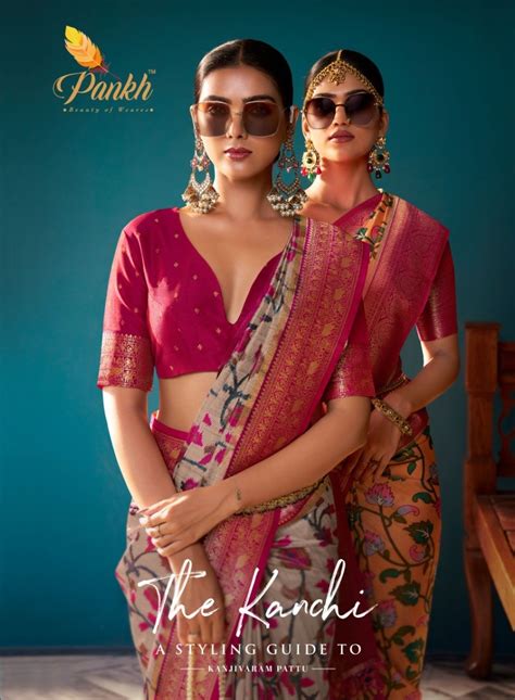 pankh  kanchi rich pallu weaving saree collection