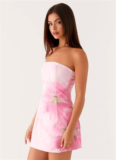 Sugar Rush Strapless Mini Dress - Pink – Peppermayo