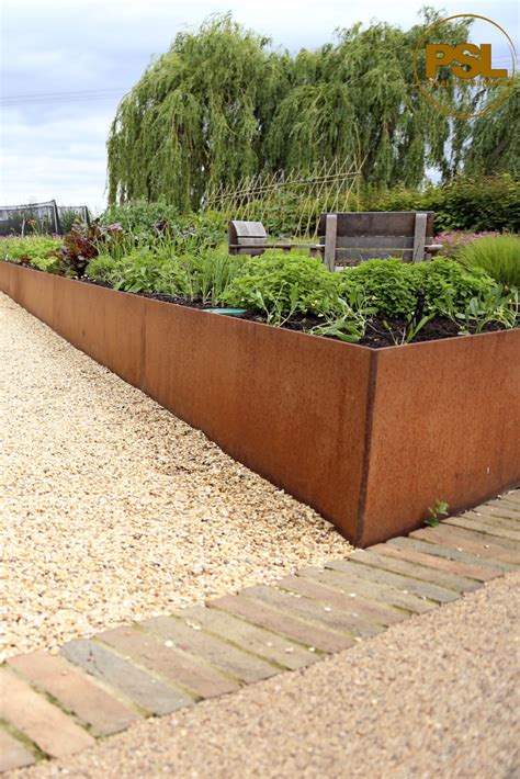 Corten Steel Raised Garden Beds