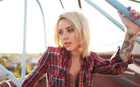 alysha nett, alysha, 1080P, women, nett, blonde HD Wallpaper