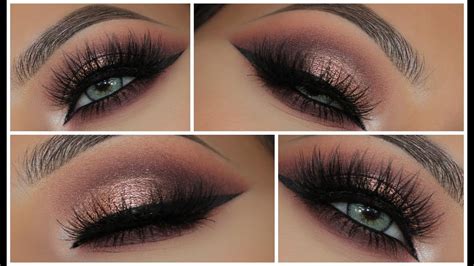 glamorous pink metallic smokey eye amys makeup box youtube