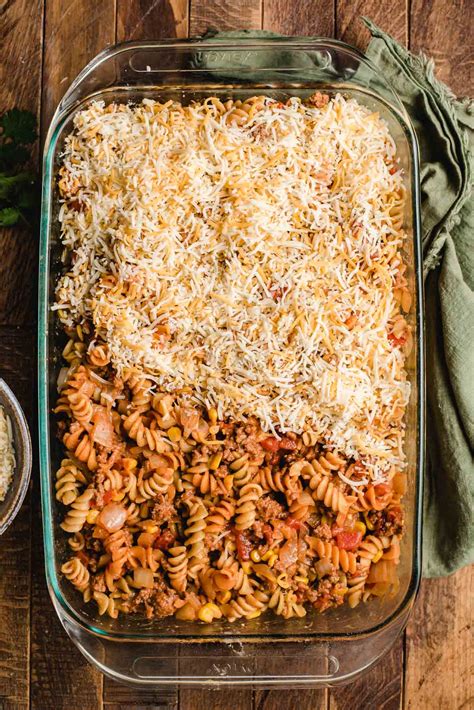 Taco Pasta Casserole - Ground Beef Recipes