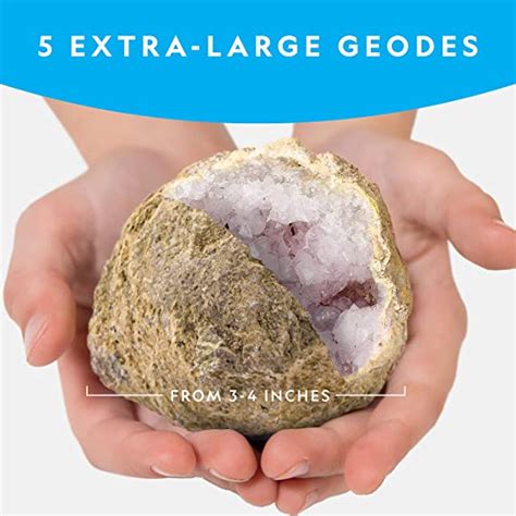 NATIONAL GEOGRAPHIC Break Open 5 Jumbo Geodes | Think Blue Marble