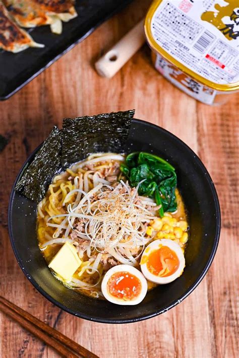 pork miso ramen   minutes sapporo style recipe recipes ramen