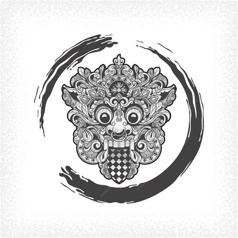 Premium Vector | Hand drawn leak bali vector art background