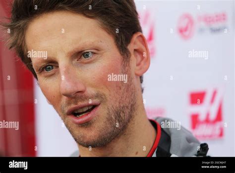 romain grosjean fra haas  team   media formula  testing
