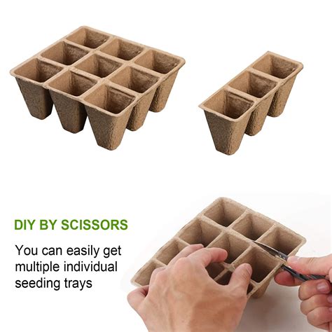 Seed Starter Pots Kit 5/10PCS 12-Grid Biodegradabl... – Grandado
