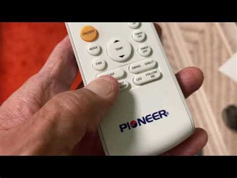 How To Use Pioneer Mini Split Remote