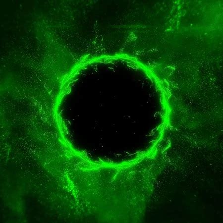 Black hole [Green] 1080p | Wallpapers HDV