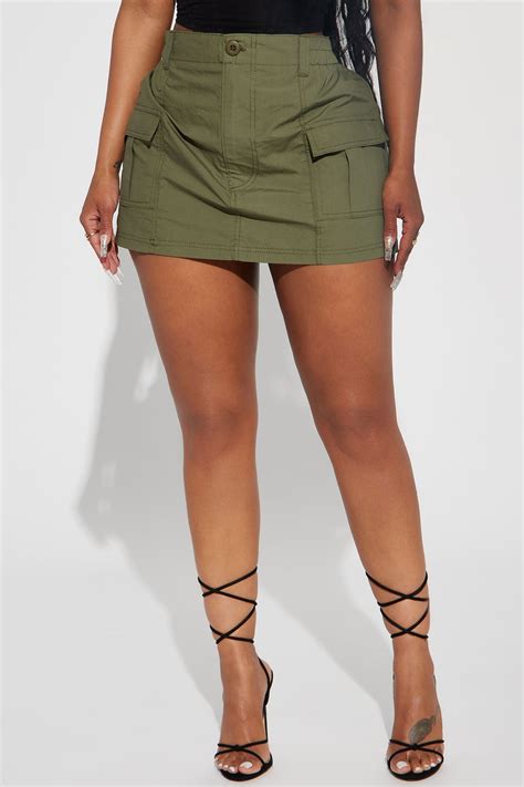 Best Kept Secret Cargo Mini Skirt - Olive | Fashion Nova