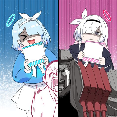 sensei, doodle sensei, arona, plana, and phrenapates (blue archive
