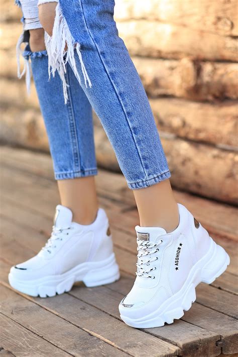 Madam Tarz Kadın Gizli Topuk Dolgu Sneaker Spor 9 Cm Essien Fiyatı
