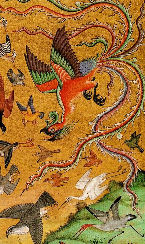 simurgh ideas mythical birds mythical flying creatures iranian art