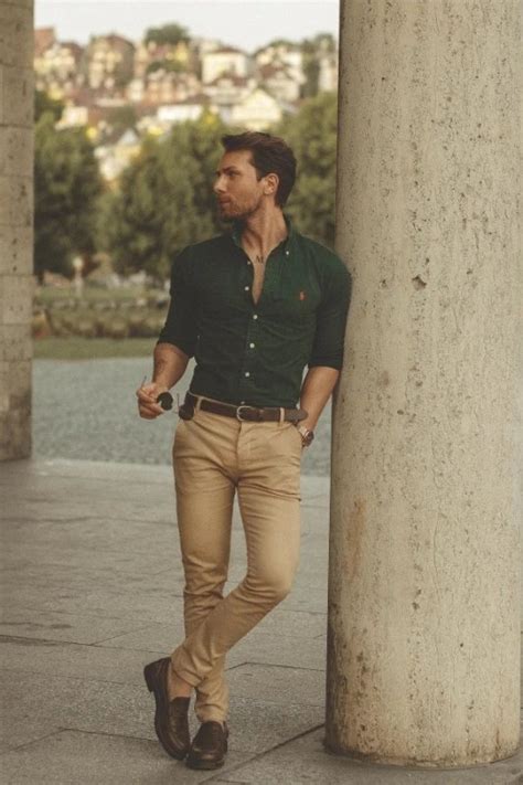 15 Best Green Shirt Matching Pants Ideas | Green Shirt Outfit Men ...