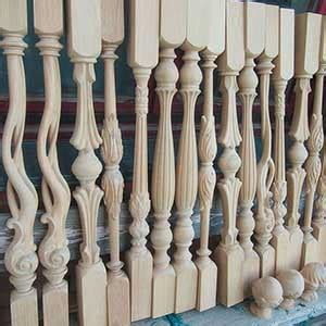 Балясины из дерева для перил лестницы на второй этаж - купить в Get-Wood