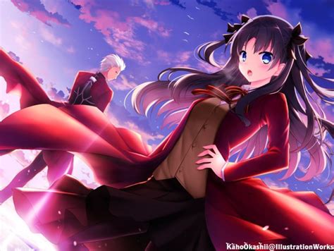 fate stay night tohsaka rin archer wallpapers hd desktop