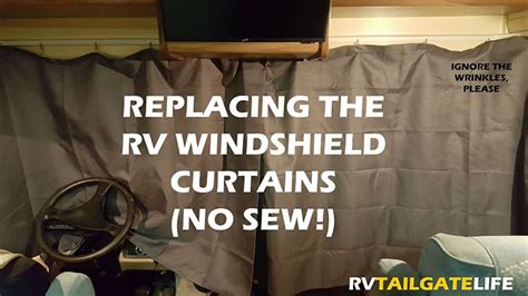 No Sew! Upgrading RV Windshield Curtains - RV Tailgate Life