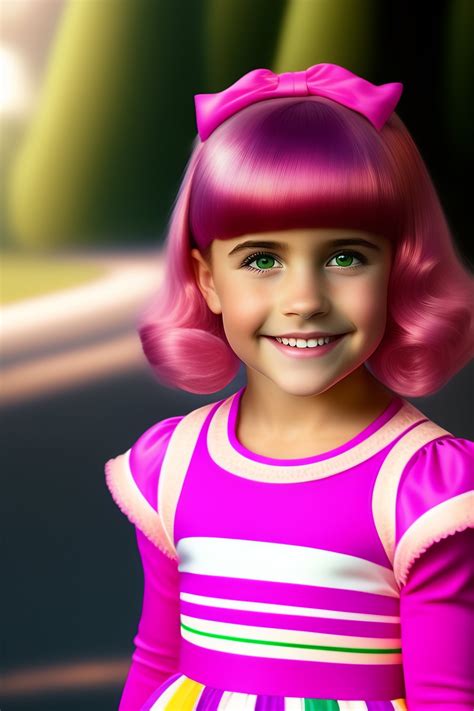 Lexica - Julianna rose mauriello as Stephanie from lazytown pink hair
