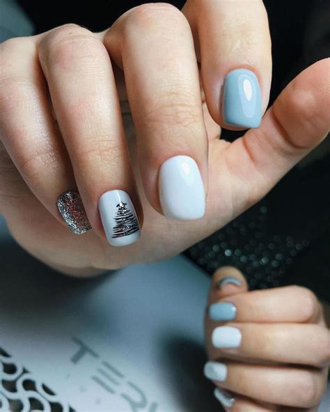 МАНИКЮР•ГЕЛЬ-ЛАК•КРИВОЙ РОГ on Instagram Новогодний маникюр нежный ...