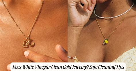 how to clean gold jewelry with vinegar