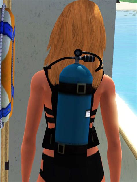 Mod The Sims - SCUBA Tank and Harness Accessory for Adult/Young Adult ...