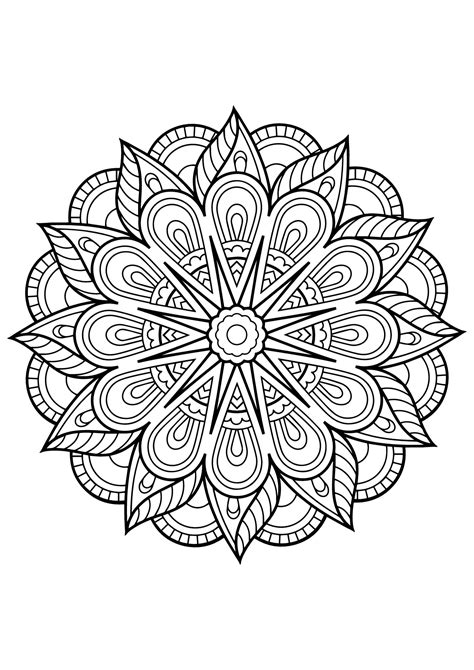 Mandala from free coloring books for adults - 1 - Mandalas Adult ...