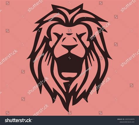 Lion Tattoo Outline Vector Illustration Stock Vector (Royalty Free ...