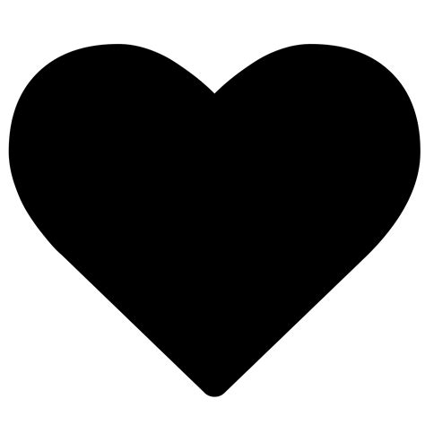 Heart Black and White Logo - LogoDix