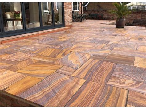 Rainbow Sandstone Paving Sample - AC Paving