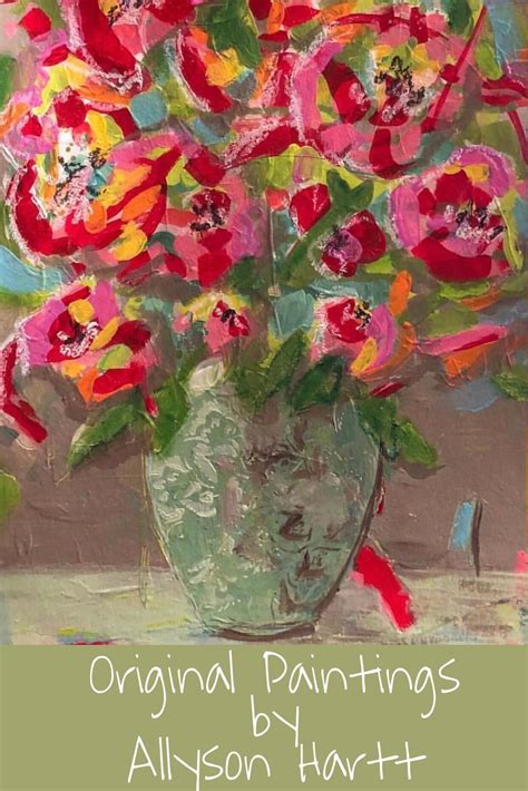 Original Paintings in Acrylic on Canvas | Abstract floral paintings