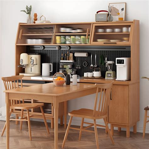 contemporary solid wood sideboard table  drawer  storage