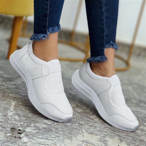 CAICJ98 Non Slip Shoes for Women Womens Mesh Slip On, Slip Resistant
