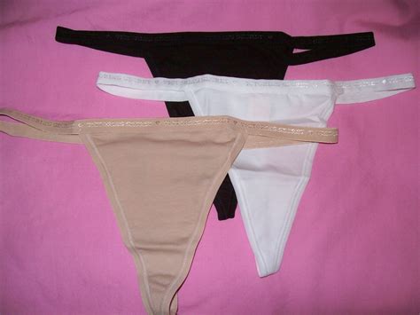 Victoria's Secret Lingerie Cotton Signature V-String Panty Lots