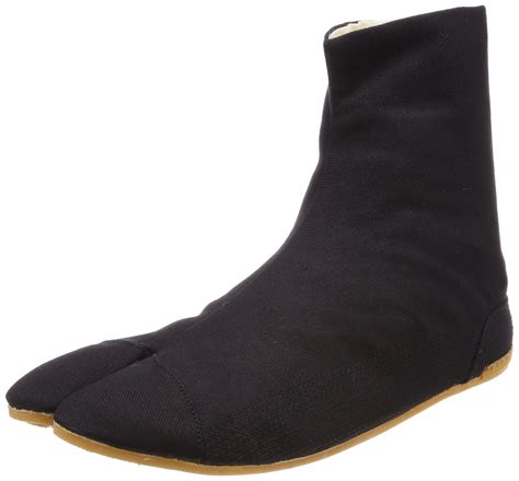 Rikio Ninja Tabi Shoes Low Top Comfort Cushioned Black Jikatabi