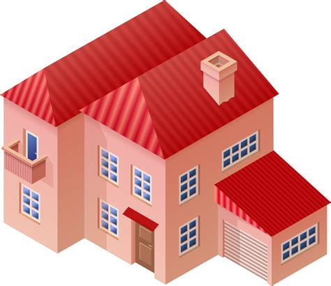 isometric house illustration  floor house  rendering mansion