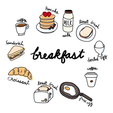 Drawing Breakfast at PaintingValley.com | Explore collection of Drawing ...