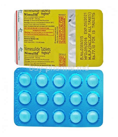 Nimulid Tablet, Pharma Tablets, फार्मास्यूटिकल टैबलेट - Arahant Life ...