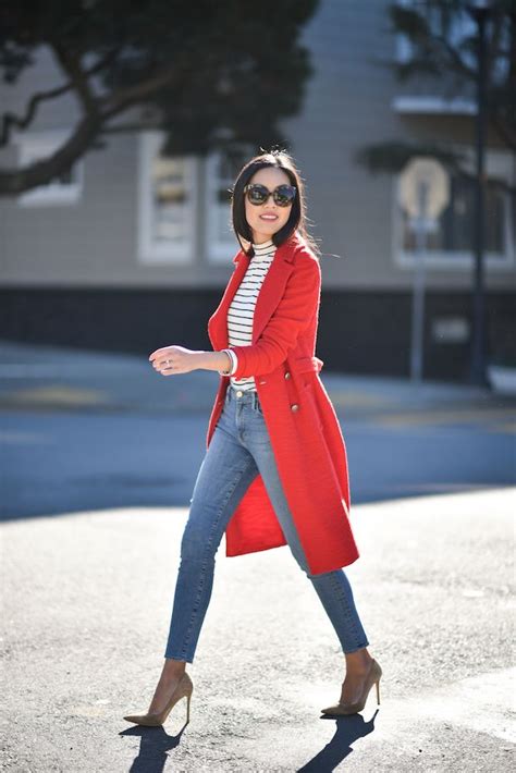 Red | Cute fall outfits, Red coat outfit, Fashion outfits