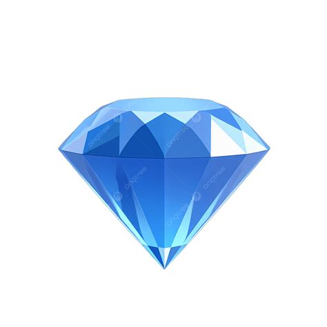 Blue Diamond Shaped Gemstone, Blue Diamond, Diamond, Gem PNG