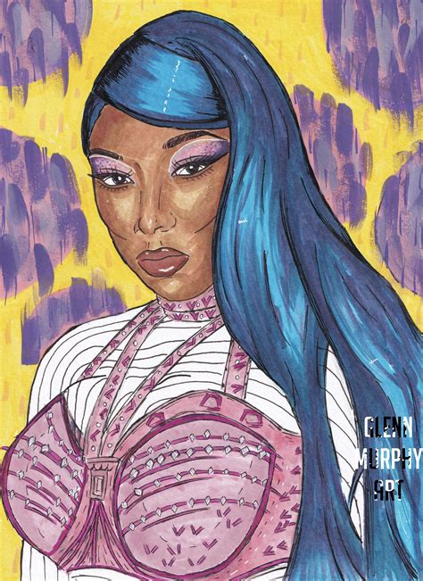 Hot Girl Meg Illustration by GlennMurphyArt : megantheestallion