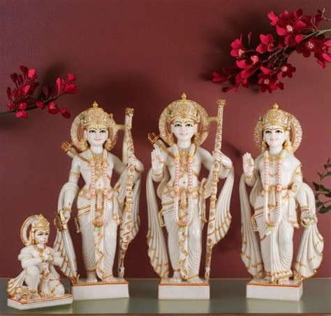 ram darbar marble statue customized ram ji family sculpture lord rama