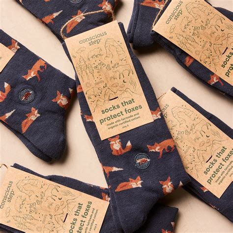 Socks that Protect Foxes | Eco Friendly Socks | Conscious Step