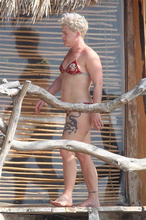 Pink in Bikini on the Beach in Tulum 02/27/2019 – celebsla.com